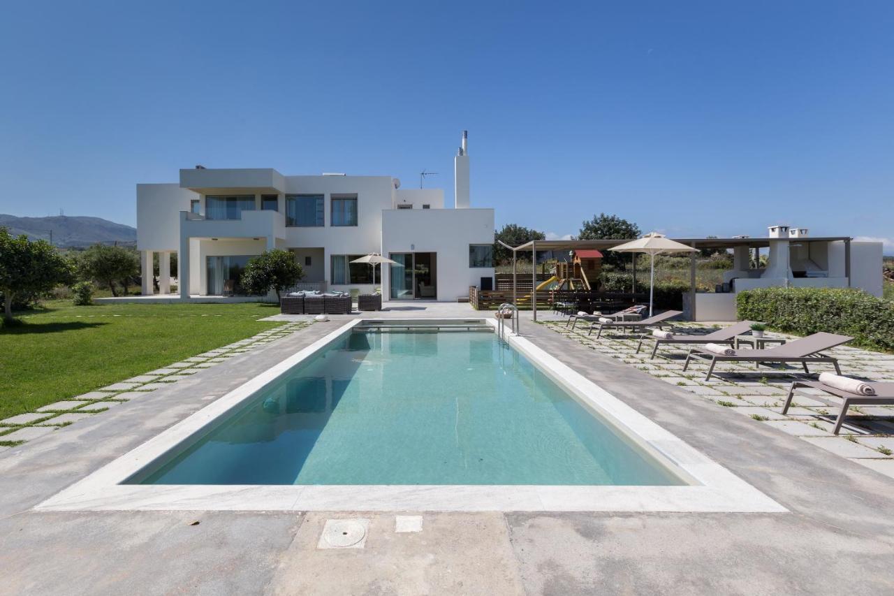 Lux Villa Mia With Heated Pool, 2Km To Beach & Childrens Area! Mikro Metochi Esterno foto