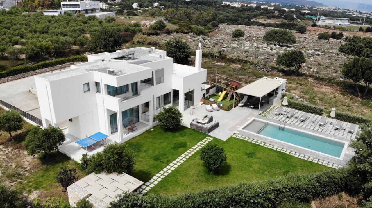 Lux Villa Mia With Heated Pool, 2Km To Beach & Childrens Area! Mikro Metochi Esterno foto