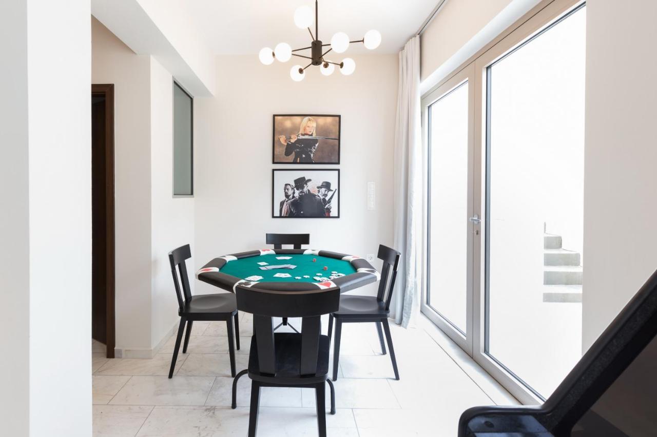 Lux Villa Mia With Heated Pool, 2Km To Beach & Childrens Area! Mikro Metochi Esterno foto