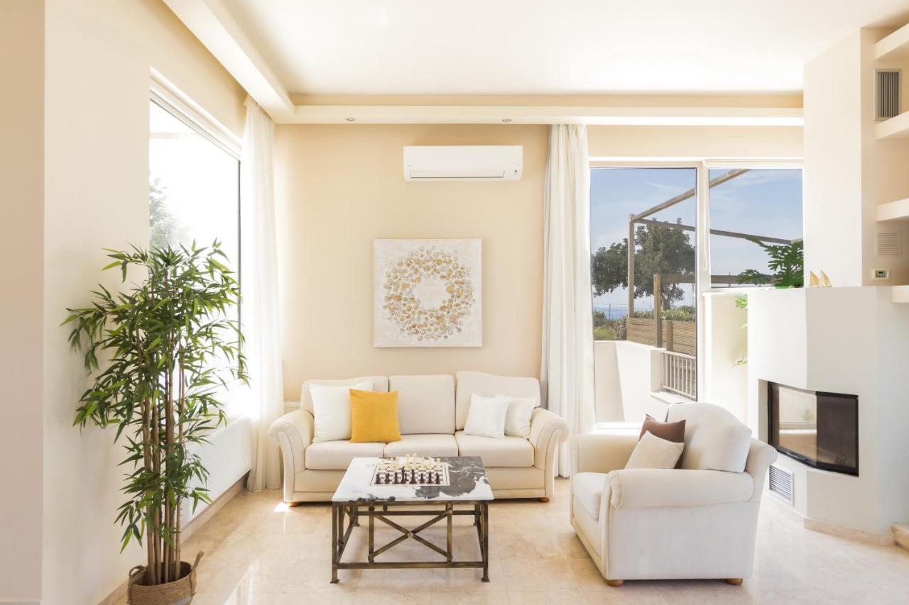 Lux Villa Mia With Heated Pool, 2Km To Beach & Childrens Area! Mikro Metochi Esterno foto